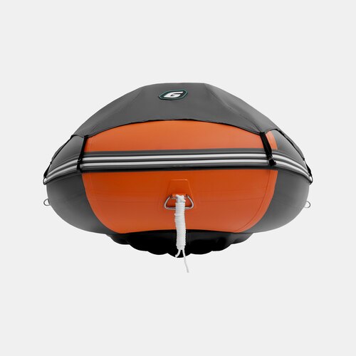 Надувная лодка GLADIATOR E380PRO оранжево-темносерый