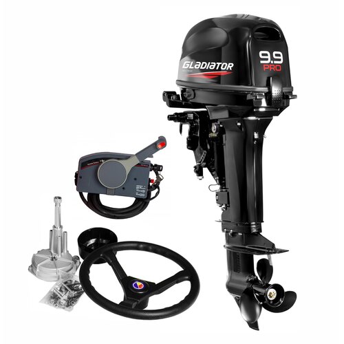 Лодочный мотор GLADIATOR G9.9PRO FES с дистанционным управлением