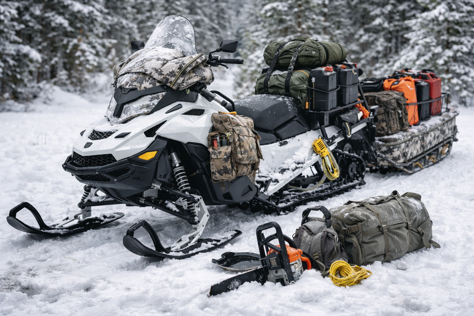 Как подготовить снегоход к дальнему походу